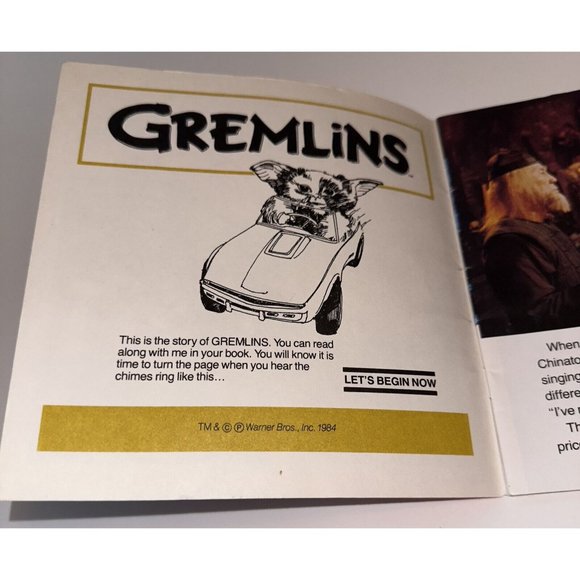 1984 GREMLINS Story & Photos Read Along Book 166DC - Picture 5 of 10